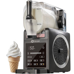 Astralship Slushie Machine with Soft Serve Ice Cream Mode, 200W Slushy Maker for Home Frozen Drink Maker with 7 Presets, Auto Rinse, Low-Sugar & Alcohol Alerts – for Slush, Milkshakes, Margaritas